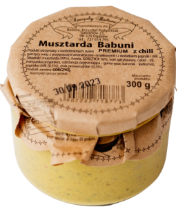Musztarda Babuni Premium z chili 300 g
