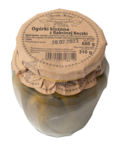 Ogórki kiszone z Babcinej Beczki