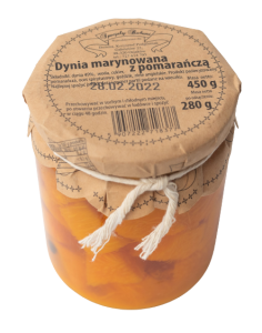 Dynia marynowana z pomarańczą
